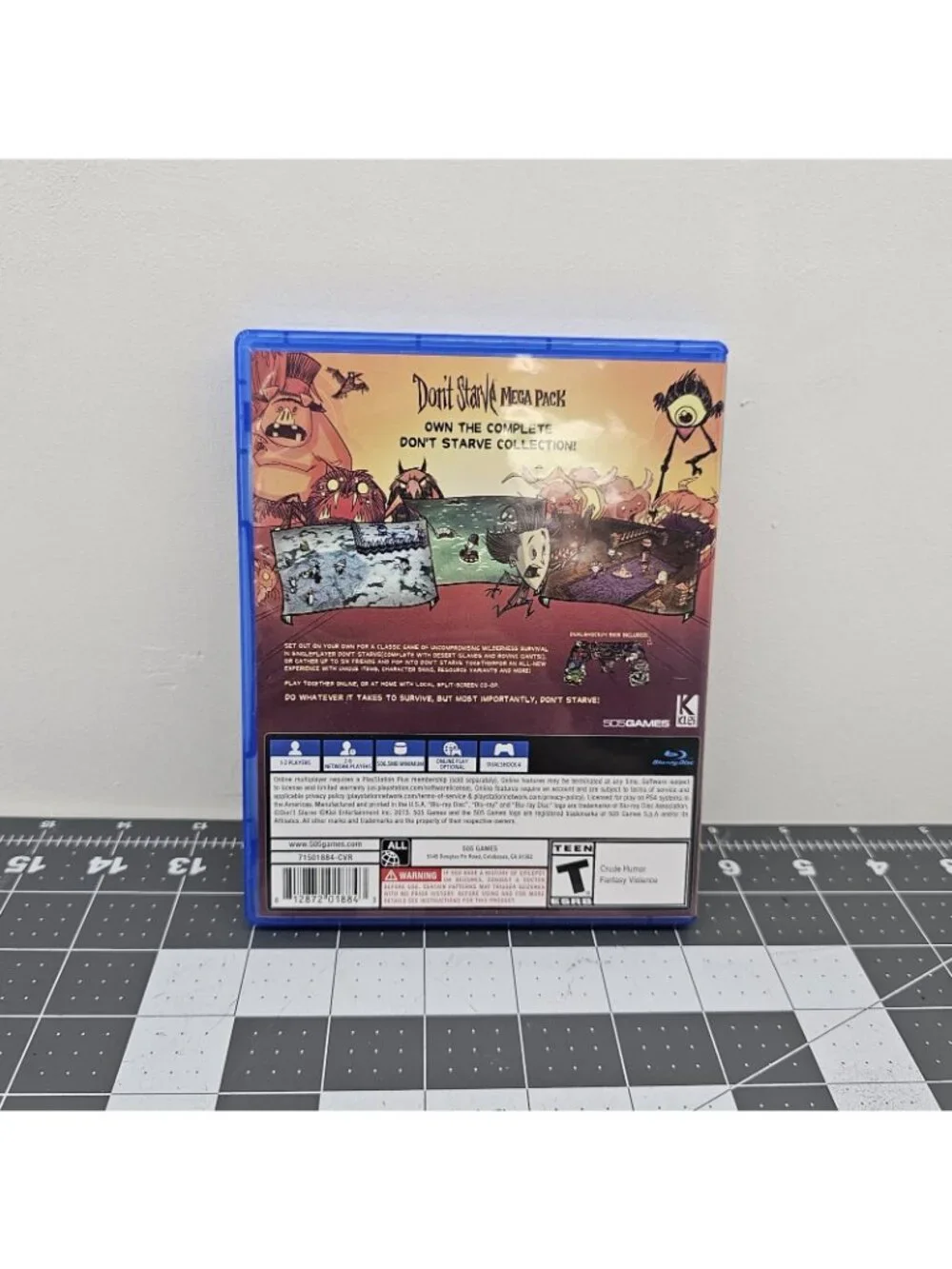 Don't Starve Mega Pack PS4 Misprint Error Version CUSA-04282 CIB Clean Disc Skin